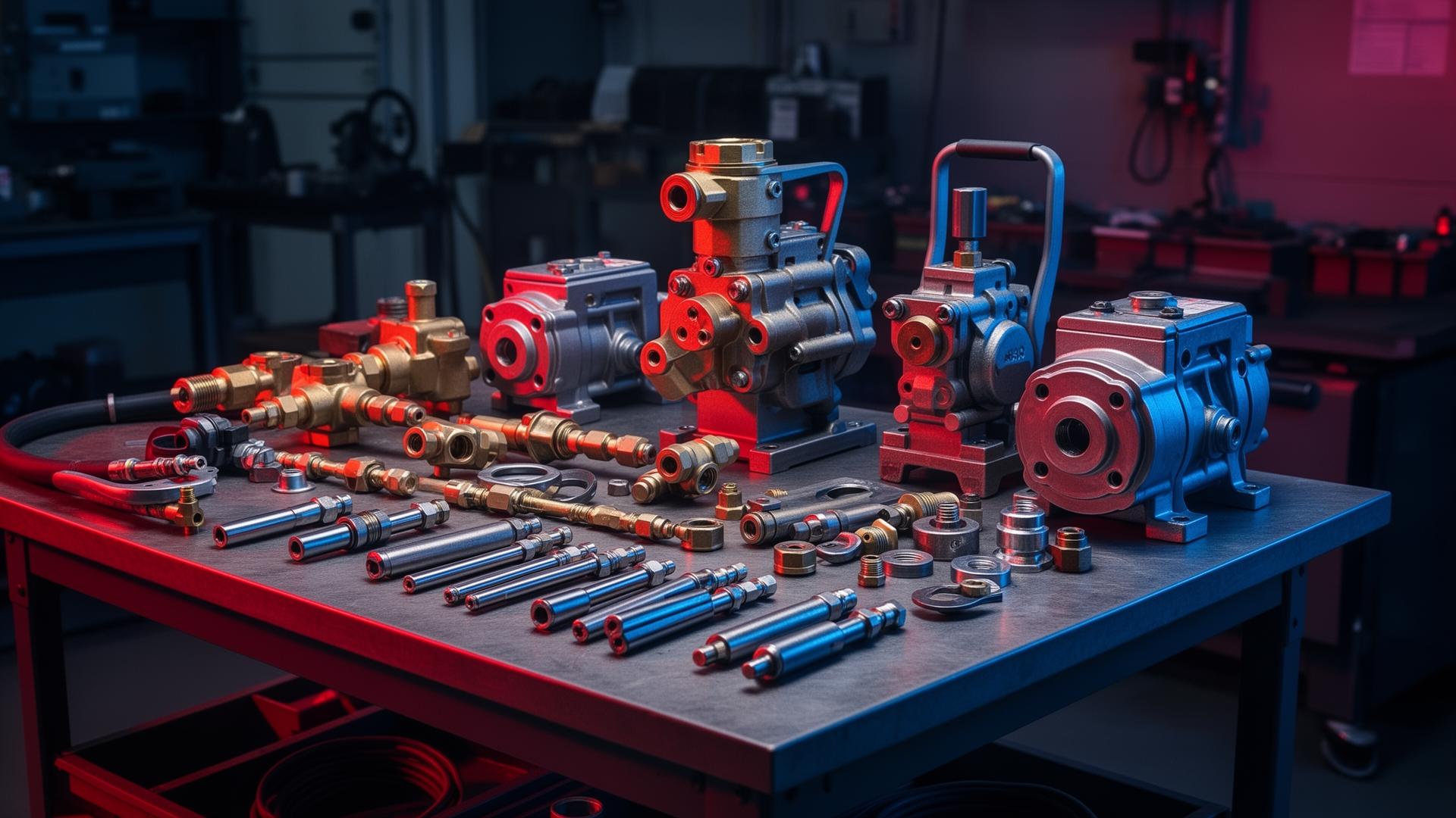 Professional pressure washer pump parts
